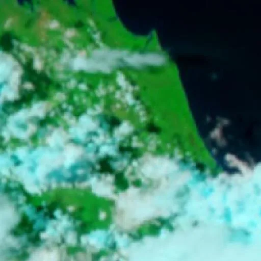 Incendio cerca de Taunton — NASA satellite