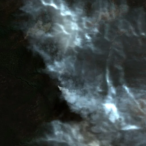 Wildfire near Tenterfield — Sentinel-2 true color