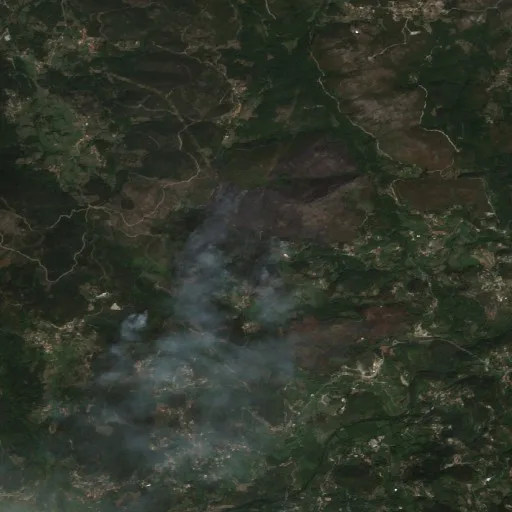 Incendio cerca de Terras de Bouro — Sentinel-2 true color