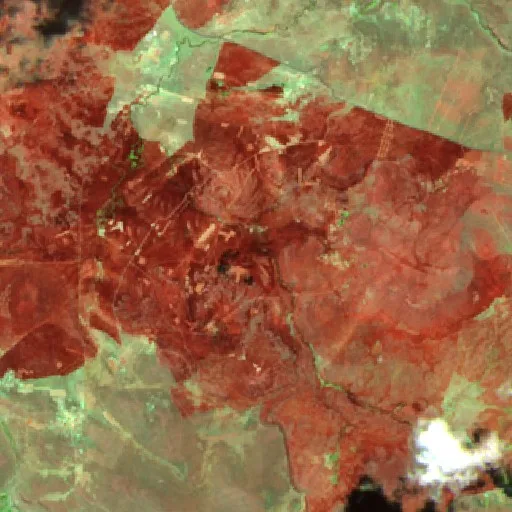 Wildfire near Tiquillaca — Sentinel-2 SWIR (fuego)
