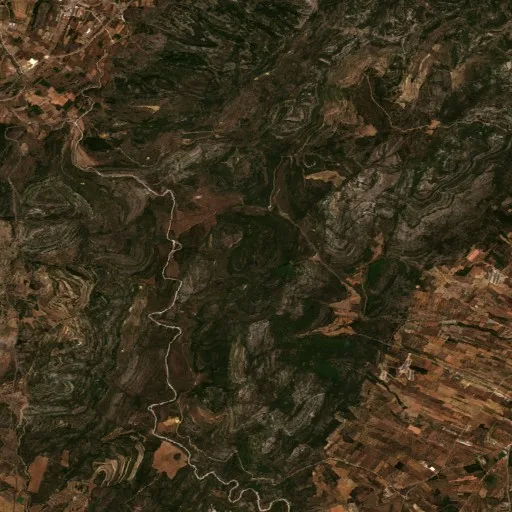 Wildfire near Tírig — Sentinel-2 true color