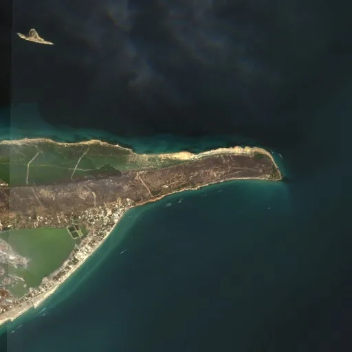 Incendio cerca de غار الملح — Sentinel-2 true color