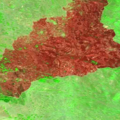 Incendio cerca de Tomislavgrad — Sentinel-2 SWIR (fuego)