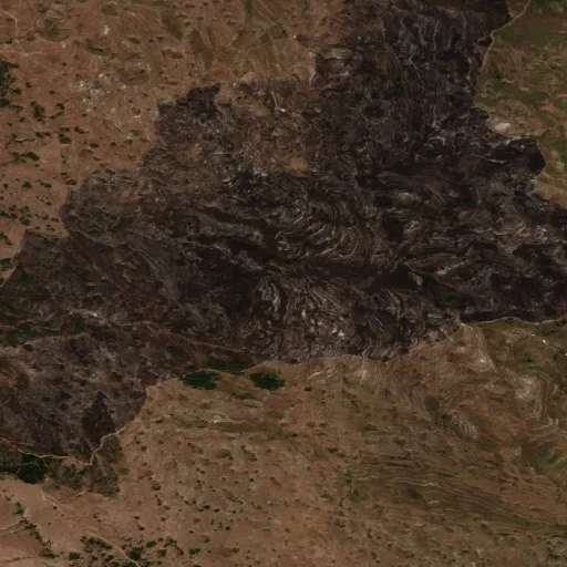 Incendio cerca de Tomislavgrad — Sentinel-2 true color