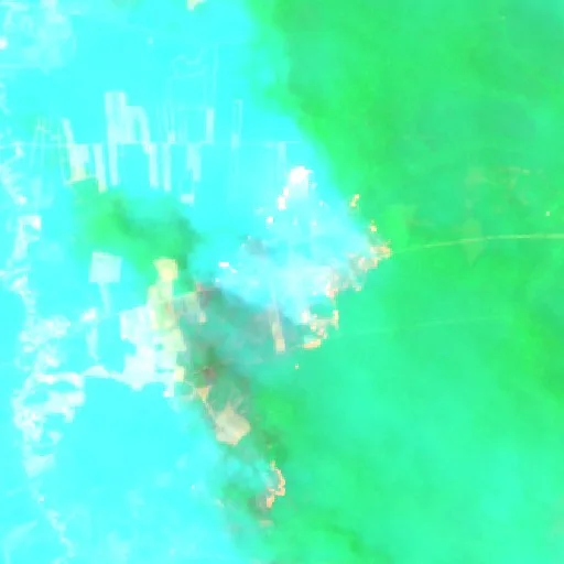 Incendio cerca de Tongkiling (18 sep) — Sentinel-2 SWIR (fuego)