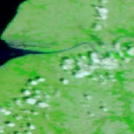 Incendio cerca de Toutainville — NASA satellite