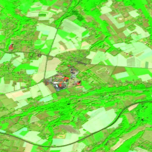 Incendio cerca de Toutainville — Sentinel-2 SWIR (fuego)