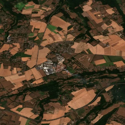 Incendio cerca de Toutainville — Sentinel-2 true color
