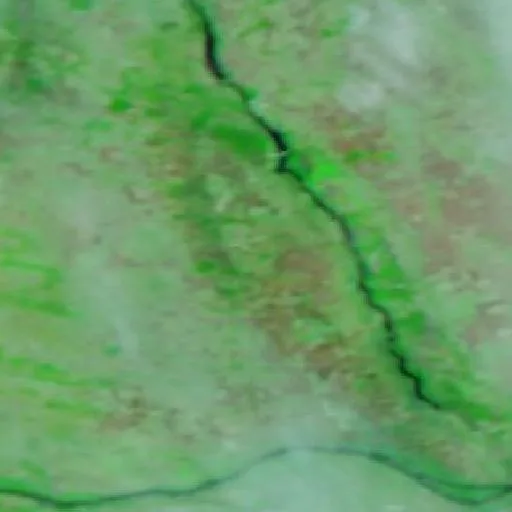 Wildfire near Traian — NASA satellite