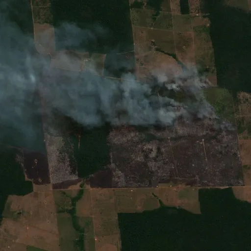 Incendio cerca de Triunfo — Sentinel-2 true color