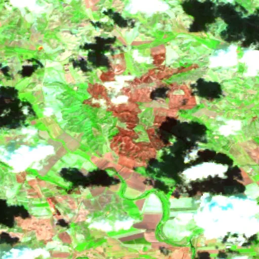 Incendio cerca de Tronca — Sentinel-2 SWIR (fuego)