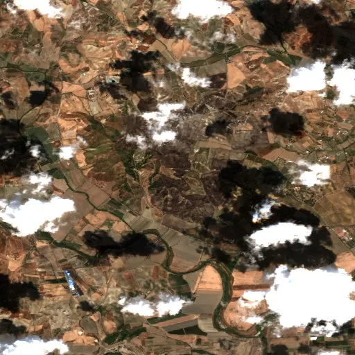 Incendio cerca de Tronca — Sentinel-2 true color