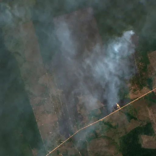 Incendio cerca de Tucumã — Sentinel-2 true color
