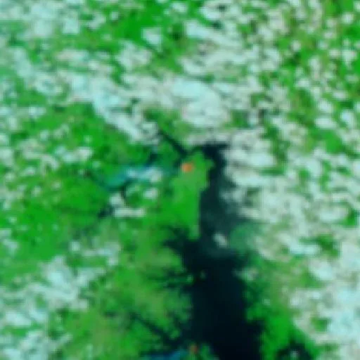 Incendio cerca de Tucuruí — NASA satellite