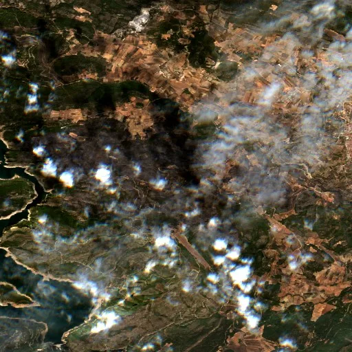 Wildfire near Tuéjar (Sep 15 #2) — Sentinel-2 true color