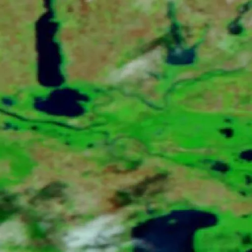 Wildfire near Tulcea — NASA satellite