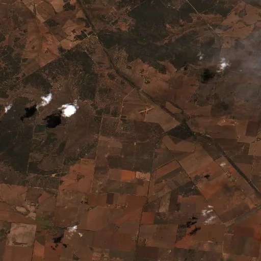 Incendio cerca de Tullamore — Sentinel-2 true color