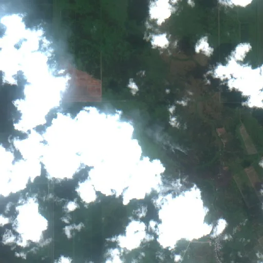 Wildfire near Tulung Selapan (Sep 23) — Sentinel-2 true color