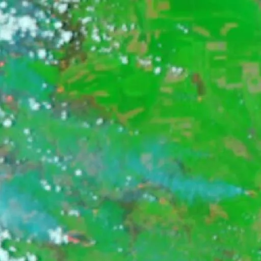 Incendio cerca de Tulung Selapan (2 oct) — NASA satellite