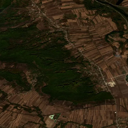 Incendio cerca de Turceni — Sentinel-2 true color