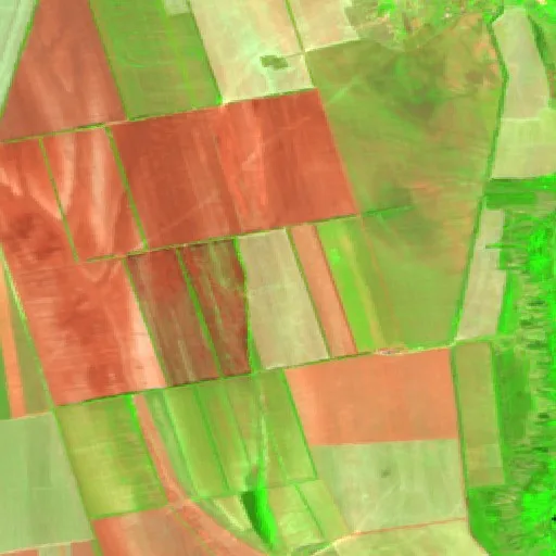 Incendio cerca de Болградська міська громада — Sentinel-2 SWIR (fuego)