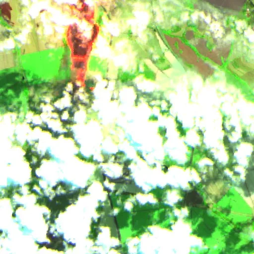 Wildfire near Uberaba — Sentinel-2 SWIR (fuego)