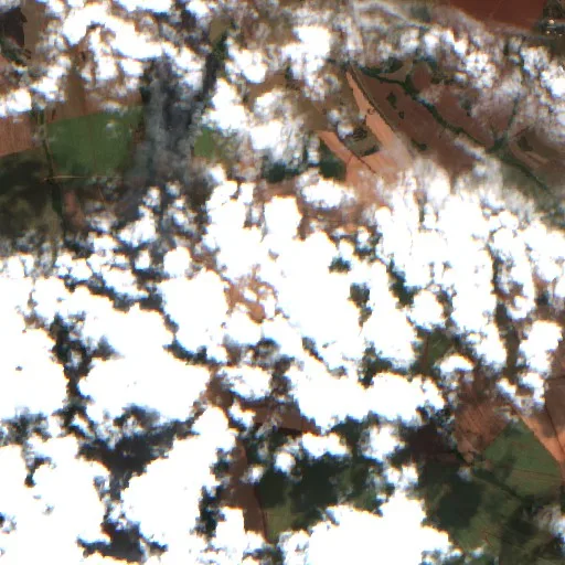 Wildfire near Uberaba — Sentinel-2 true color