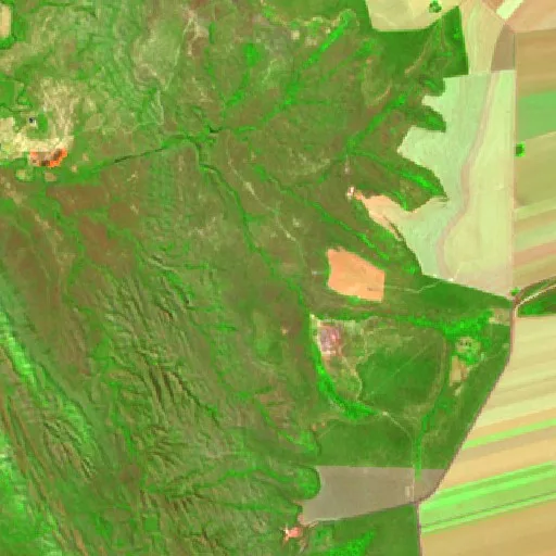 Wildfire near Unaí (Aug 31) — Sentinel-2 SWIR (fuego)