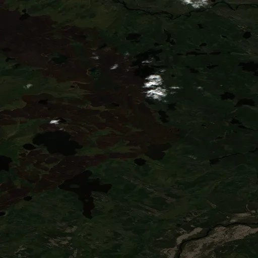 Wildfire near Descharme Lake — Sentinel-2 true color