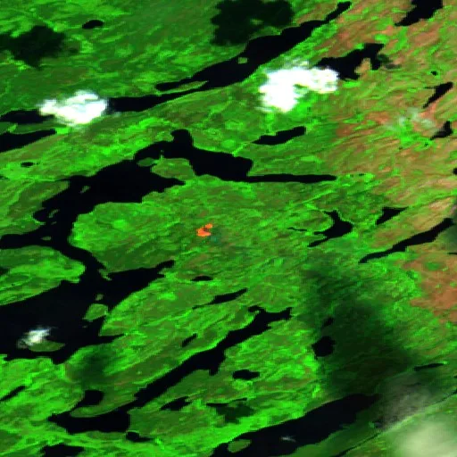 Incendio cerca de Unorganized Division No. 18 — Sentinel-2 SWIR (fuego)