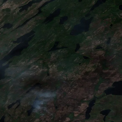 Incendio cerca de Unorganized Division No. 18 (Jun 23) — Sentinel-2 true color
