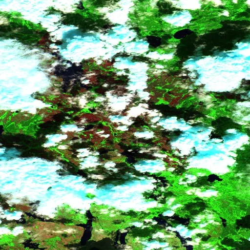 Wildfire near The Two Rivers — Sentinel-2 SWIR (fuego)
