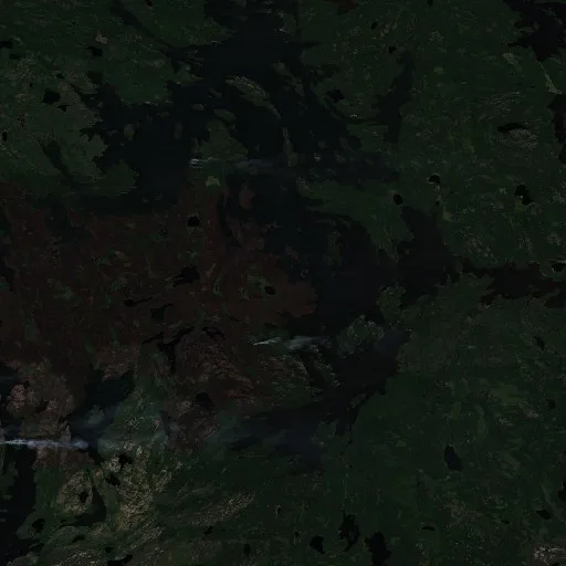 Wildfire near Unorganized Division No. 21 — Sentinel-2 true color