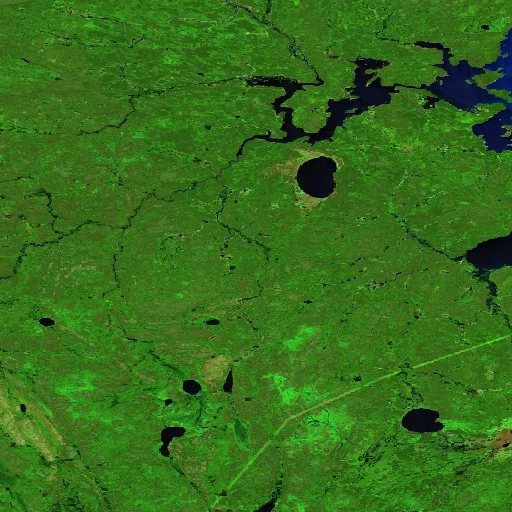 Wildfire near Unorganized Division No. 22 — Sentinel-2 SWIR (fuego)