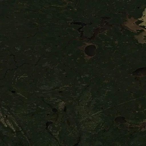 Wildfire near Unorganized Division No. 22 — Sentinel-2 true color