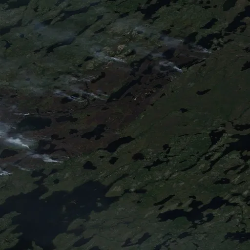 Wildfire near Unorganized Division No. 23 (Jun 26 #2) — Sentinel-2 true color