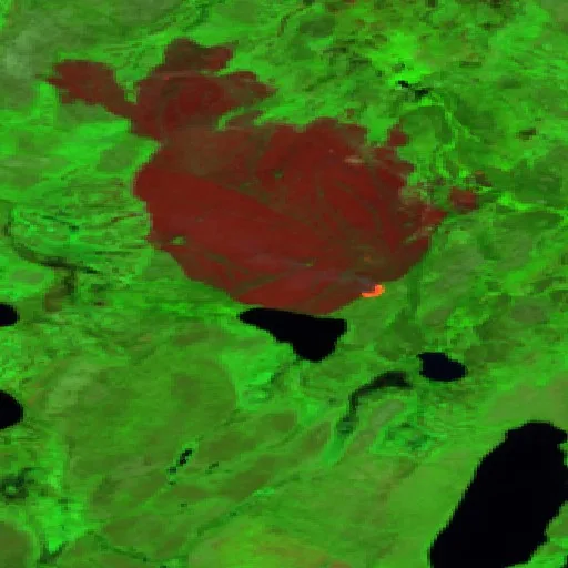 Incendio cerca de Division No. 23 (26 jun) — Sentinel-2 SWIR
