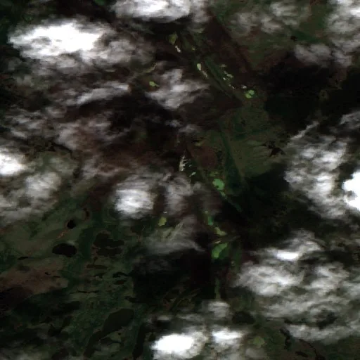 Incendio cerca de Kashechewan — Sentinel-2 true color
