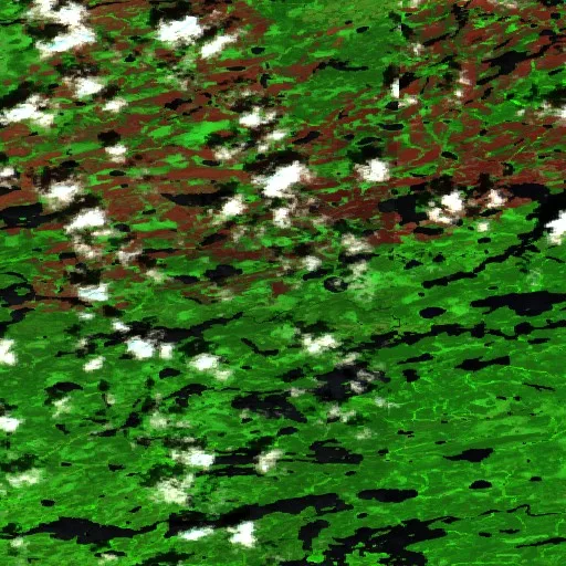 Wildfire near Unorganized Kenora District (May 30) — Sentinel-2 SWIR (fuego)