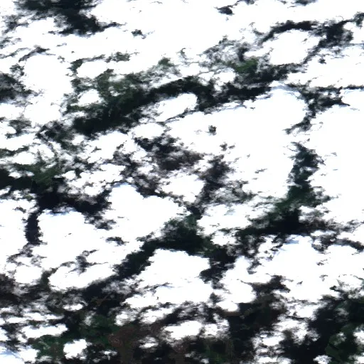 Wildfire near Lac la Croix — Sentinel-2 true color