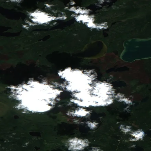 Incendio cerca de Unorganized Thunder Bay District (Jul 18 · SW) — Sentinel-2 true color
