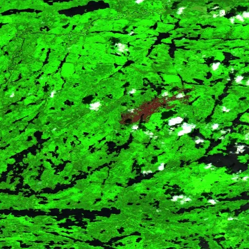 Incendio cerca de Unorganized Thunder Bay District (Jun 30) — Sentinel-2 SWIR (fuego)