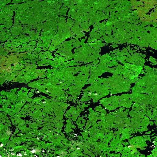 Incendio cerca de Unorganized Thunder Bay District (Jul 12) — Sentinel-2 SWIR (fuego)