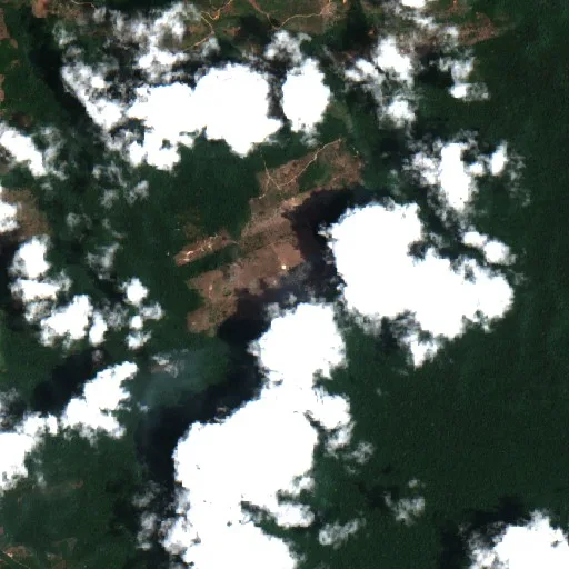 Wildfire near Uruará (Oct 22) — Sentinel-2 true color