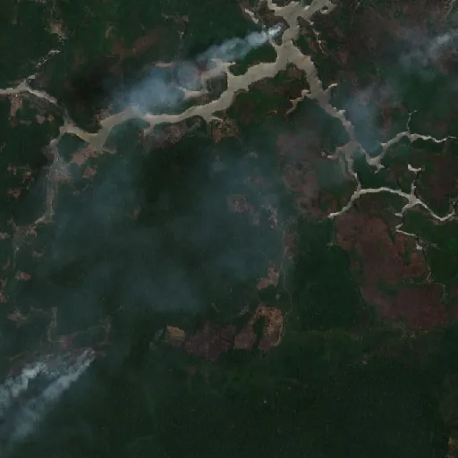 Wildfire near Urucurituba (Oct 7 · SE) — Sentinel-2 true color