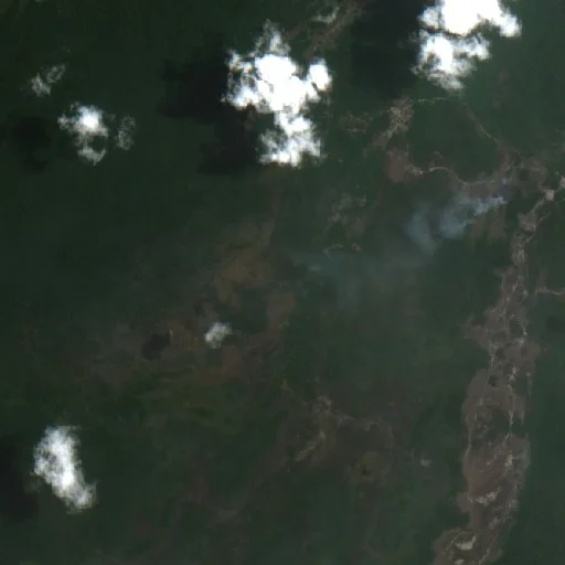 Wildfire near Urucurituba — Sentinel-2 true color