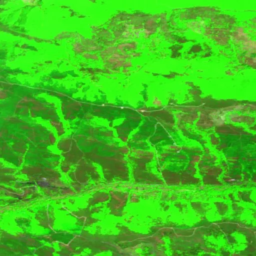 Wildfire near Valdesamario (Jul 22) — Sentinel-2 SWIR (fuego)