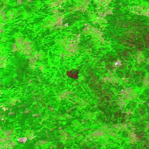 Incendio cerca de Vale de Cambra — Sentinel-2 SWIR (fuego)