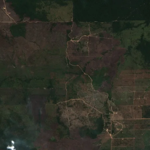 Incendio cerca de Vale do Salvaçao (29 ago) — Sentinel-2 true color