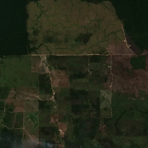 Wildfire near Vale do Salvaçao (Aug 21) — Sentinel-2 true color